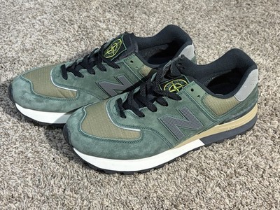 Stone Island x New Balance 574 Shoes Legacy Dark Green U574LGIL Men s Size 11