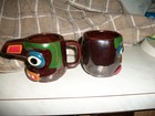 Vintage Victoria Ceramics Tiki Totem Pole Set Cream & Sugar, Pitcher Salt Pepper — photo 2