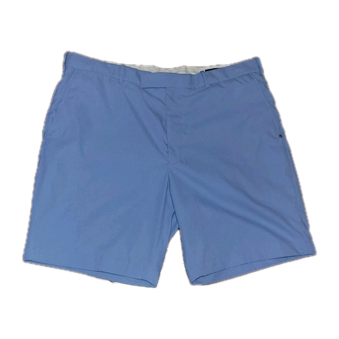 RLX Ralph Lauren Men's Golf Shorts Liggt Blue Size 40 Chino Flat Front Preppy
