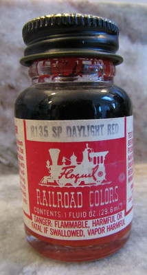 FLOQUIL RAILROAD COLORS MODEL PAINT - 1oz 1 OUNCE - R135 SP DAYLIGHT RED