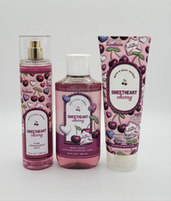 Bath  Body Works Sweetheart Cherry Body Mist Body Wash  Body Cream Set of 3