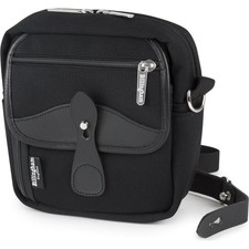 Image of Billingham Pola Stowaway - Black Canvas / Black Leather