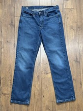 Levis 514 Jeans W31 L30 Mens Dark Blue Regular Straight Fit Denim Zip Fly C34