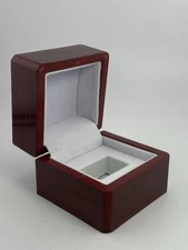 Single Hole Championship Ring Display Collection Case Wood Box Storage - 1 Case