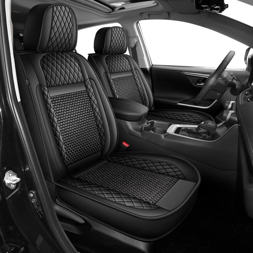 For Ford Flex 2011-2019 Car Seat Covers PU Leather Cushion ( 5 Seats ) Foto 2 de 4