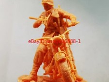 3D printed 1/72 Figures WW II German army"Motorcycle Soldier"1 man Motorcycle
