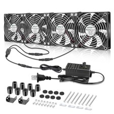 4X 120mm Server Rack Fan with Speed Controller Big Airflow 110V 120V 220V 240...