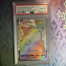 pokemon card pikachu vmax rainbow Pikachu VMAX Hyper Rare - 188/185 - Vivid Voltage main image 1