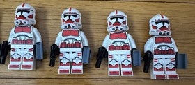 LEGO Star Wars Minifigure sw0692 Clone Shock Trooper (X9) 75134 Red