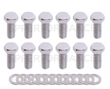 Sb Chevy Intake Manifold Bolt Kit 38-16 X 1 Stainless Hex Sbc 283 327 350 383