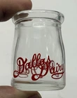Old TX. Vintage Dallas Texas Dairy Co. Advertising Glass Creamer Milk Bottle