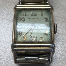 Orologio Hamilton Donna Rettangolare Carica Manuale Quadrante Argento Bracciale Piccoli Secondi