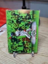 Ozzie Albies 2025 Stadium Club Lime Green Parallel #40 - Atlanta Braves