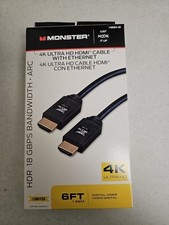 Monster 4K Ultra HD HDMI Cable With Ethernet 6ft Digital Video