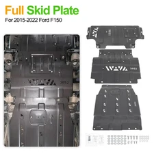 Full Skid Plate Package w/Front Transmission Skid Plate For 2015-2022 Ford F150
