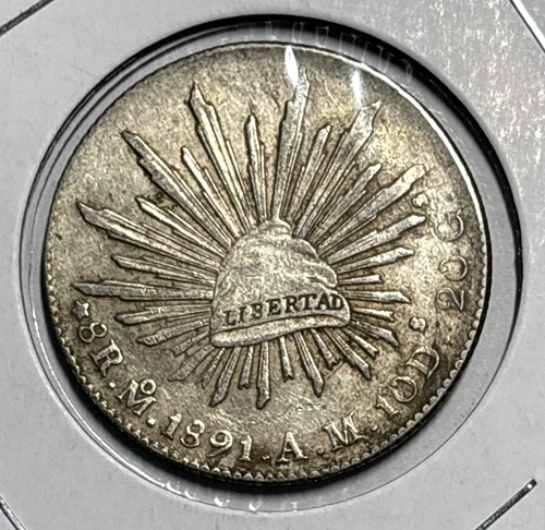 1891 Mexico 8 Reales — photo from the most recent tracked eBay sale