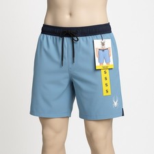 Swim Shorts S Men Blue Spyder UPF30 Quick-Dry 7.5in Inseam Beach NWT
