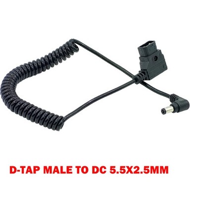D-tap to DC2.5 For DSLR Rig Power V-Mount Anton Battery Cable Dtap to 12V DC US