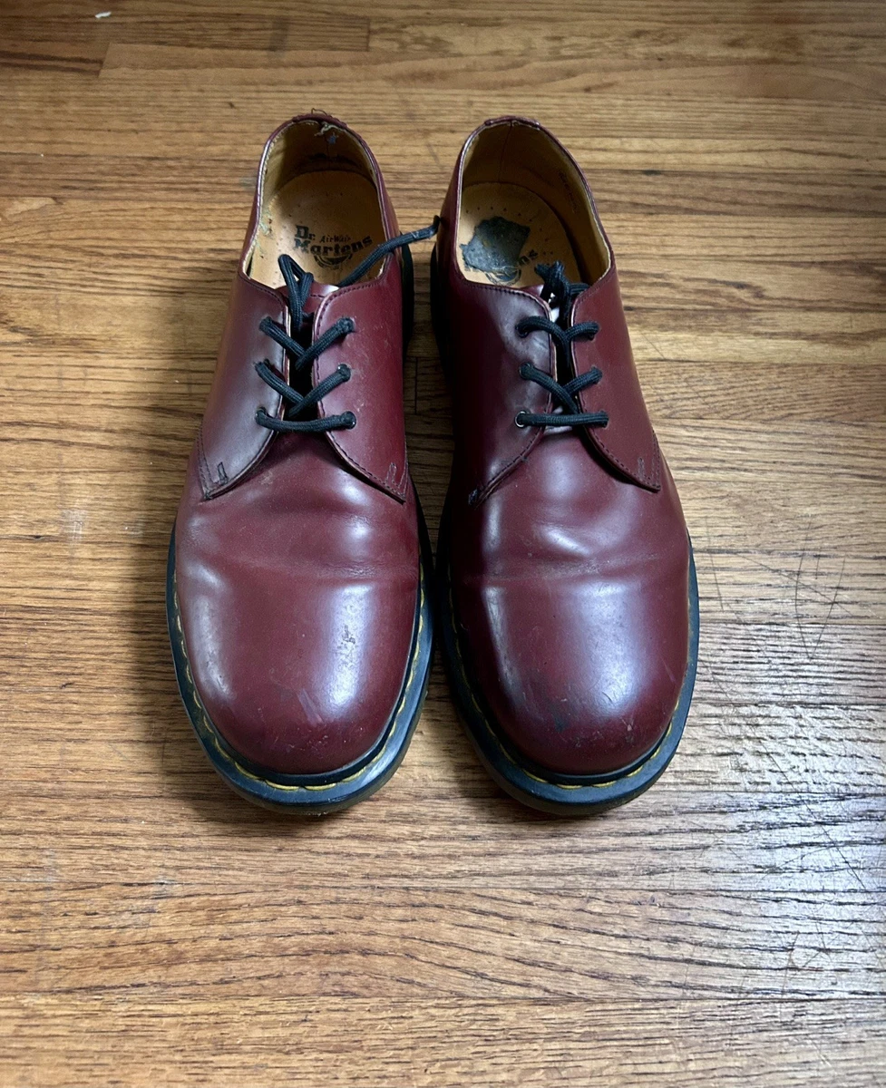 Dr. Martens 1461 Leather Upper Red Casual Shoes for Men for  display picture 2