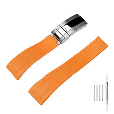 New 20 22mm Universal Rubber Watch Band Replacement Strap for Rolex Daytona SUB