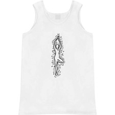 'Stylised Yoga Pose' Adult Vest / Tank Top AV022850