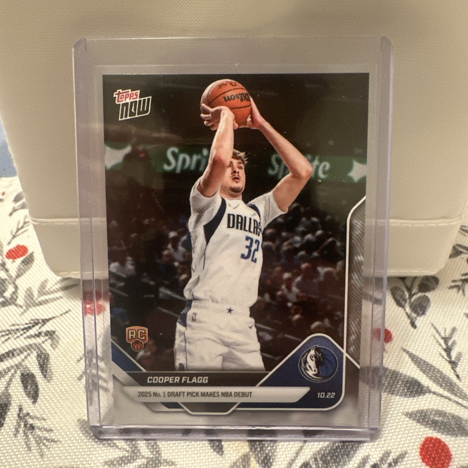 2025-26 Topps Now Cooper Flagg RC No.1 Draft Pick Makes NBA Debut #6