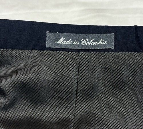 dunkelblauer Oscar de la Renta Zweireiher Blazer Jacke Sport Anzug Mantel 38 39 40 R - Bild 5 von 11