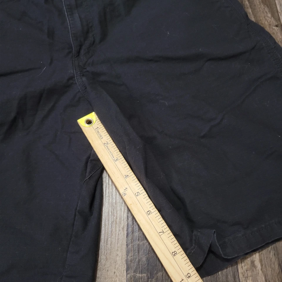 Pantalones Cortos Wrangler Workwear Para Hombre 36 Negros Ripstop Ranger Calce Relajado Ropa de Trabajo Foto 4 de 4