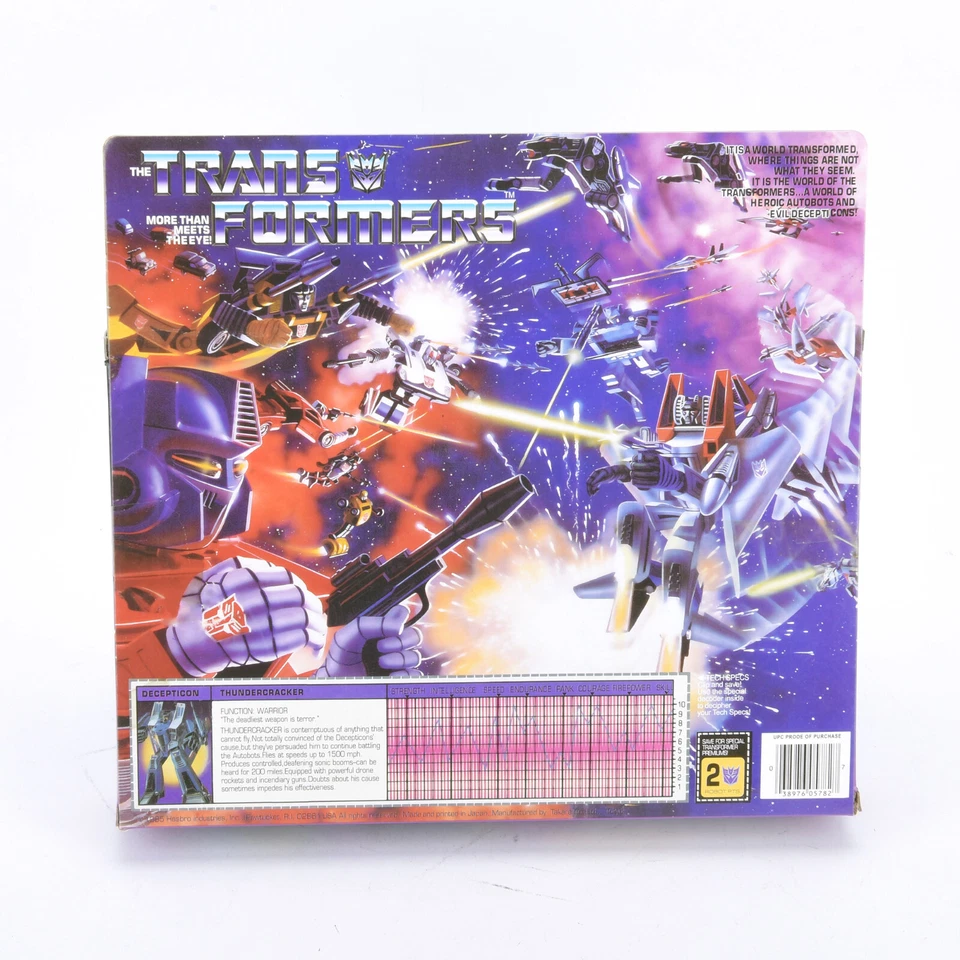 Transformers G1 Decepticon Warrior Thundercracker Toy Figures Reissue Gift - Image 4 of 4
