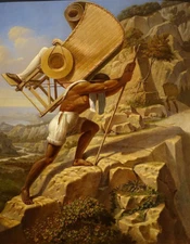 high quality oil painting handpainted on canvas "over the mountain"