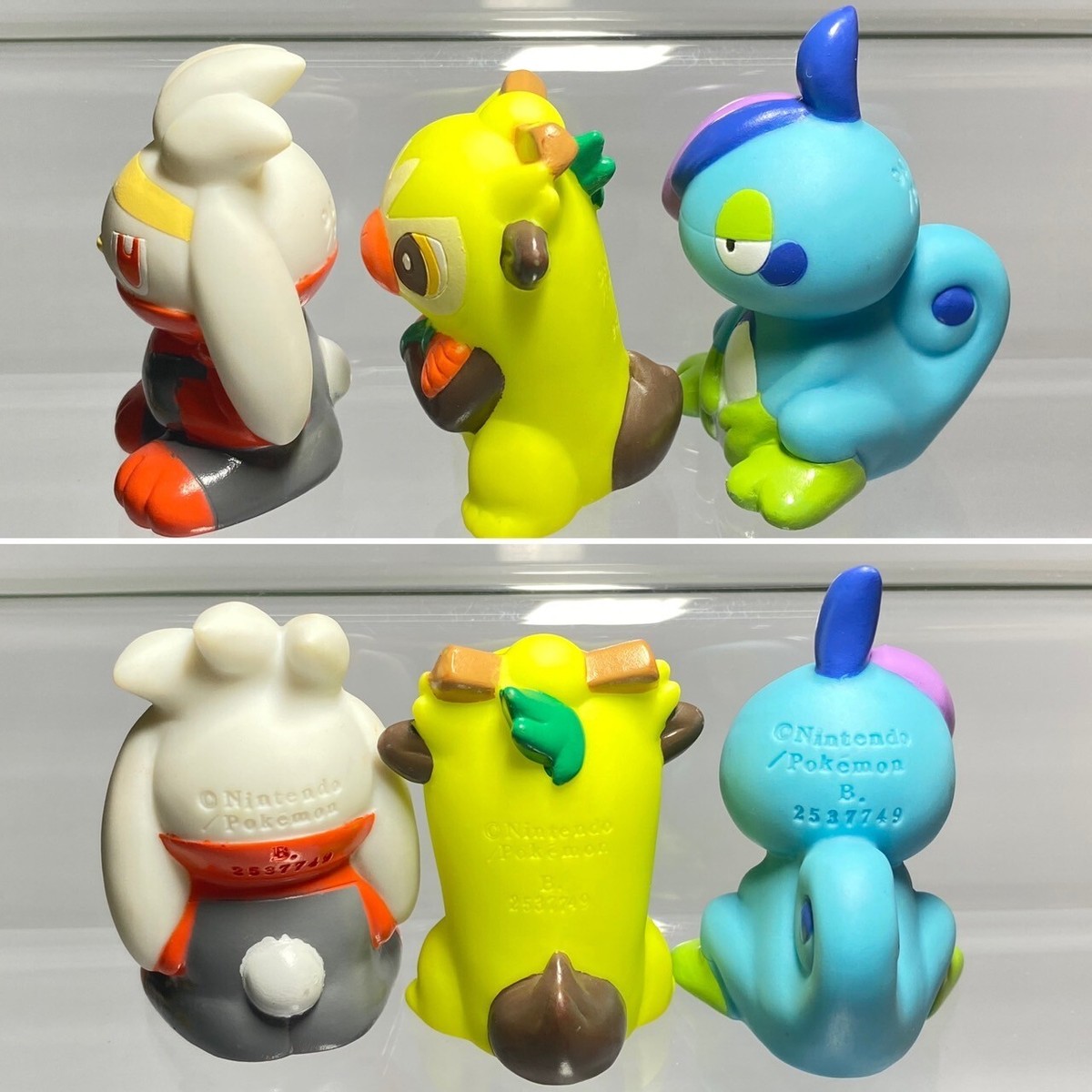 ポケドール　バシャーモ Thwackey Raboot & Drizzile Pokemon Monster Bandai Kids Finger