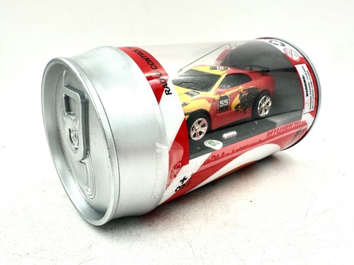 Mini RC Soda Can Race Radio Control Racing Series Toy Car 2.4GHz Red & Yellow - Picture 3 of 4