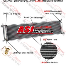 1057999-00-B Aluminum Radiator For 2016-2022 2021 2018 Tesla Model S