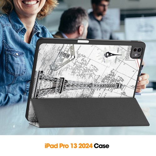 Funda inteligente de cuero TPU a prueba de golpes con soporte para iPad Pro 13/11/Air 13/11 2024 - Imagen 118 de 145