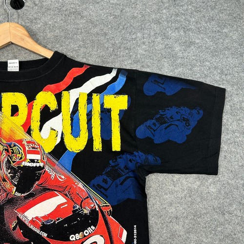Vintage Assen Shirt Herren Extra Large Schwarz TT Circuit Motorrad AOP FunTex - Bild 3 von 10