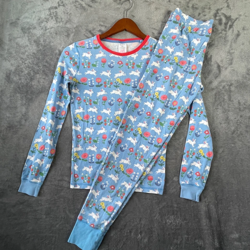 Juego de Pijama Mini Boden Talla 14 Conejito Pascua Primavera Exterior Manga Larga Orgánico Foto 2 de 4