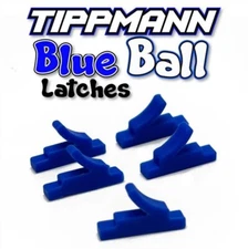 TechT Paintball Soft Touch Blue Ball Latch Part 5 Pack Fits Most Tippmanns