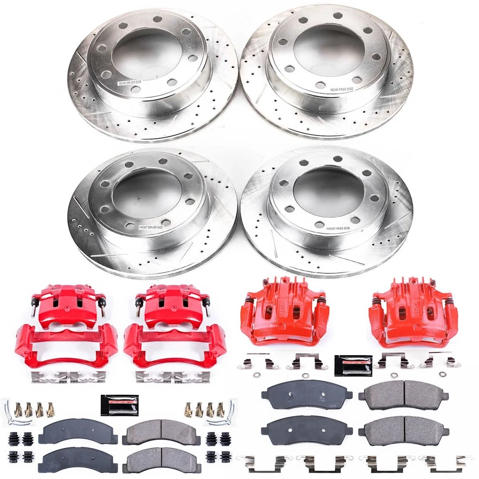 KC1906A Powerstop Brake Kit With Calipers 4-Wheel Set Front & Rear for Excursion - Imagem 4 de 4