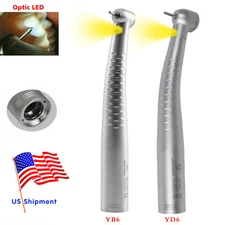 KaV Style Dental Fiber Optic High Speed Handpiece LED 4/6 Hole Coupler