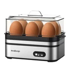 Evoloop 6 Egg Electric Cooker Soft/Hard Boiled Auto Shut-Off BPA Free