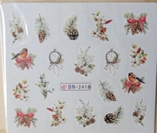 Nail Art Decal Stickers - Winter - Ships from U.S.   BN-2418