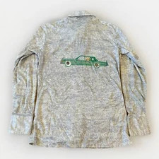 Vintage H.I.S Shirt Mens M Low Rider Classic Car 80s 90s Button Front His