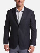  350 TOMMY HILFIGER Men's Blue Textured WOOL Modern Fit Sport Coat 44R yja0924