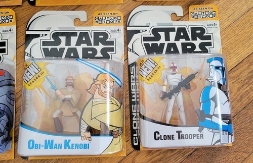 Star Wars Clone Wars Cartoon Network Actionfiguren komplettes 8er Set Staffel III - Bild 5 von 10