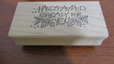 NORTHWOODS Rubber Stamp on Wood HANDSTAMPED ESPECIALLY FOR YOU