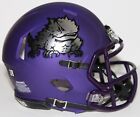 2023 Texas Christian Tcu Horned Frogs Custom Riddell Mini Helmet vs Texas