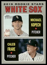 2019 Topps Heritage #7 White Sox 2019 Rookie (Michael Kopech / Caleb Frare)