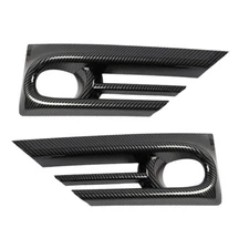 ABS Carbon Fiber Style Front Fog Light Cover Trim Fit For Honda CR-V 20-22 New