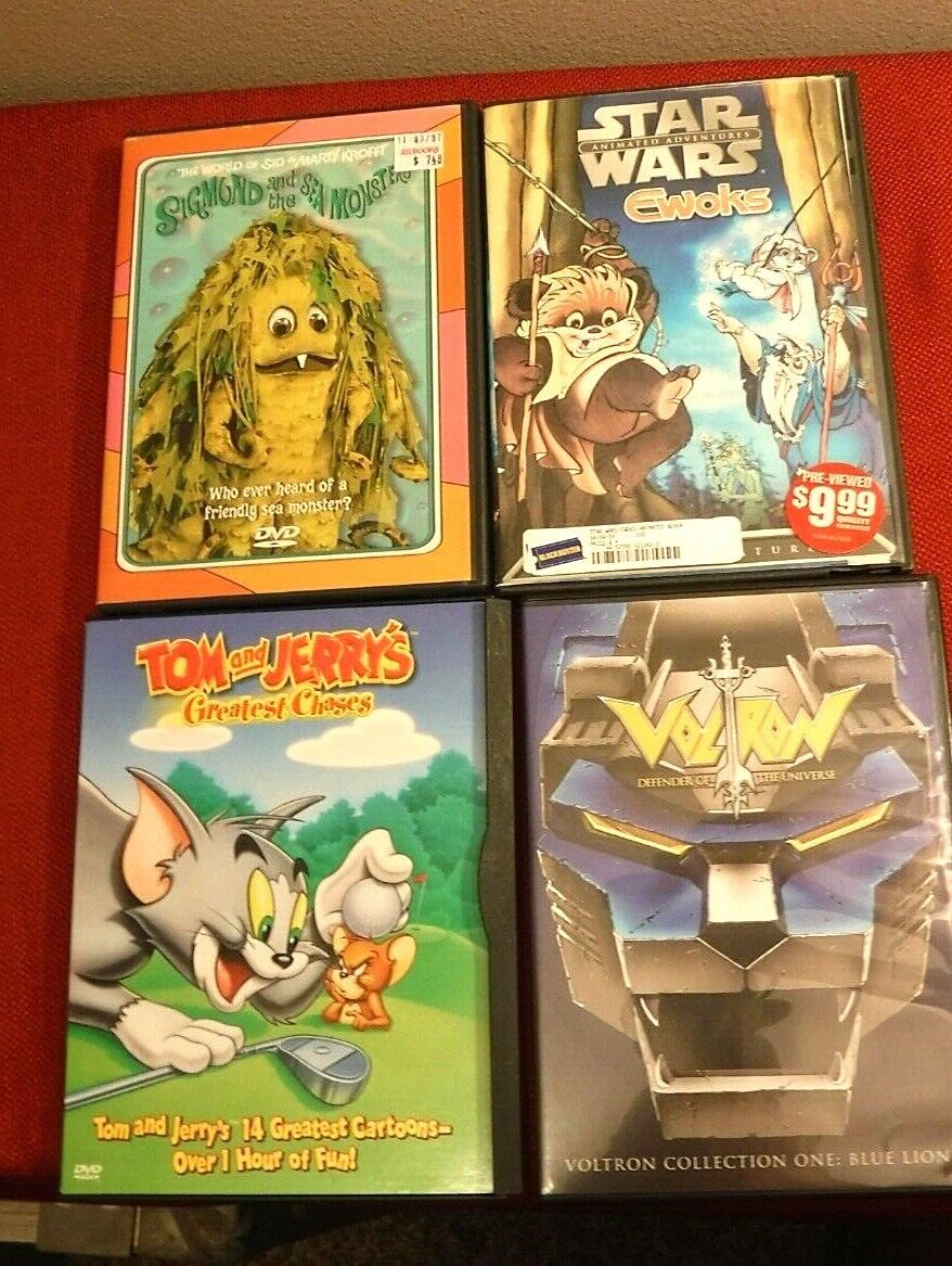 Cartoon DVDs 60s 70s 80s 90s Voltron, Sigmund Sea Monsters, Tom Jerry, Star  Wars