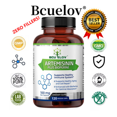 ARTEMISININ Immune Unterstützt 100mg, 30 bis 120 Veg. Kapseln SUPER PREIS